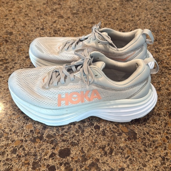 Hoka Bondi 8 Harbor Mist / Lunar Rock - Picture 2 of 10